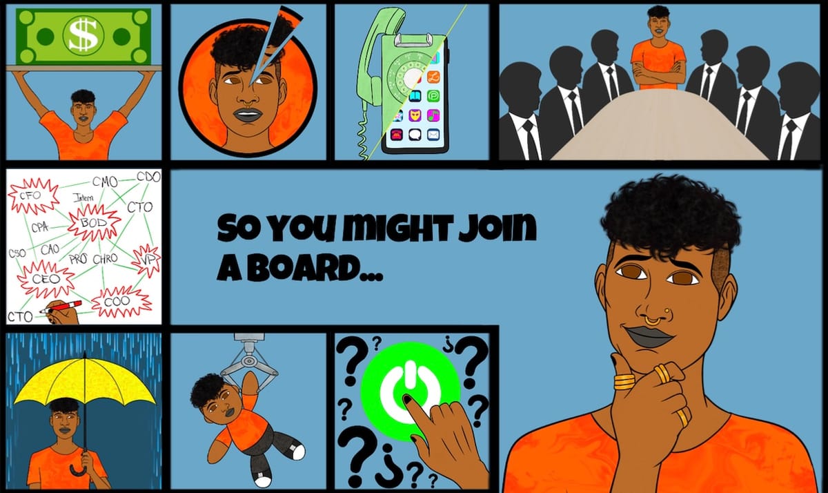 a brown-skinned person with black hair, gold jewelry and an orange shirt is in various poses.