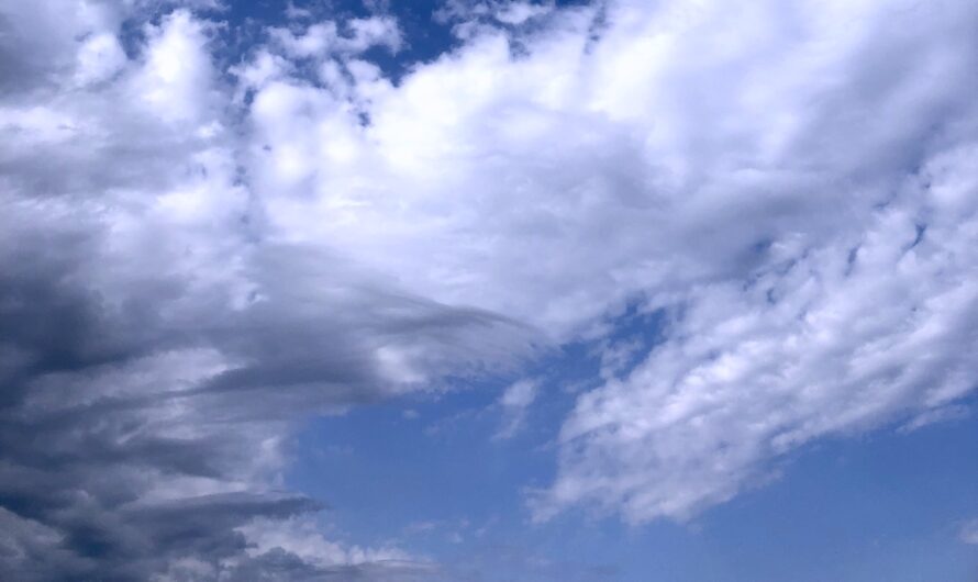 clouds against a blue sky