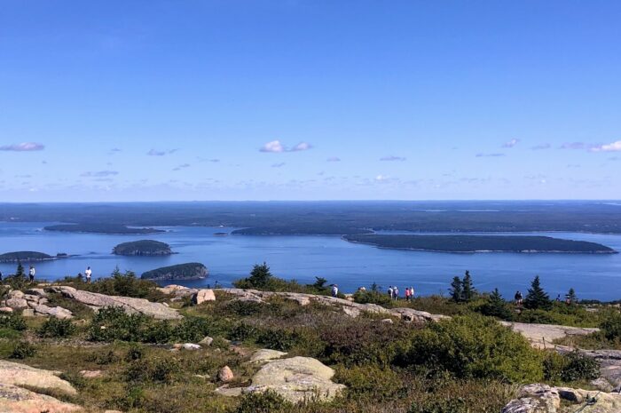 small islands in the water, as seen from cadillac mountain