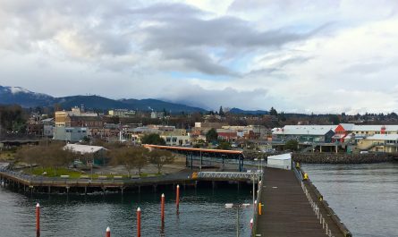 a view of port angeles, wa from the water
