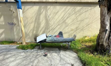 the itinerant, a sculpture of a man sleeping on a bench with a newspaper covering his face